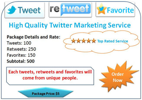 High Quality Twitter Marketing Service